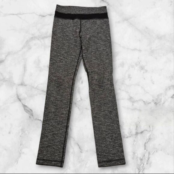 Lululemon Size 6 Skinny Groove Pant Tweed Gray - Picture 1 of 2
